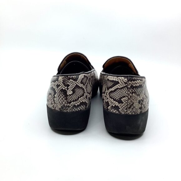 Fitflop Superskate Snakeskin Loafer Shoes - Picture 6 of 8
